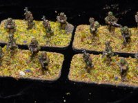 British paras (1 of 3)  15mm Peter pig paras with helmets i used these as air landing troops
